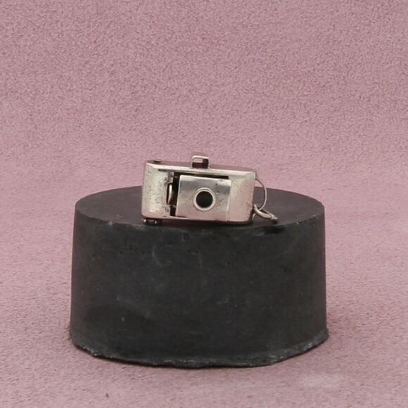 sterling silver vintage 3d camera mechanical charm pendant - Picture 1 of 3